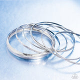 Paparazzi Stackable Stunner - Silver Bracelet