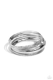 Paparazzi Stackable Stunner - Silver Bracelet