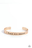 Paparazzi I Stand All Amazed - Gold Bracelet