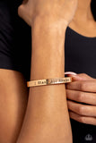 Paparazzi I Stand All Amazed - Gold Bracelet