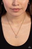 Paparazzi Goin Courtin - Gold Heart Necklace