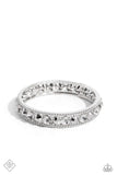 Paparazzi Polishing Promise - White Bling Bracelet