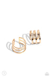 Paparazzi Metro Mashup Gold Earrings