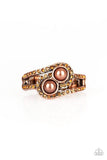 Paparazzi Collect Up Front Copper Ring - The Jewelry Box Collection 