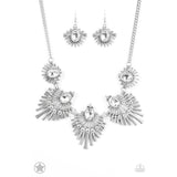 Paparazzi Miss YOU-niverse - Silver Necklace - The Jewelry Box Collection 