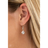 Paparazzi What a Gem White Necklace with Matching earrings - The Jewelry Box Collection 