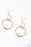 Paparazzi Circus Circuit - Gold - Earrings