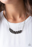 Paparazzi Special Treatment - Black Necklace and matching earrings - The Jewelry Box Collection 