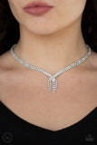 Paparazzi Ante Up White - The Jewelry Box Collection 
