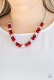 Paparazzi Jewel Jam - Red Necklace and Matching Earrings