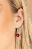 Paparazzi Jewel Jam - Red Necklace and Matching Earrings