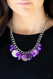 Paparazzi Treasure Shore - Purple Necklace - The Jewelry Box Collection 