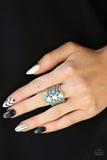 Paparazzi Point Me To Phoenix - White - Silver Ring