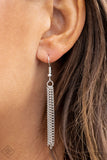 Paparazzi Empress Excursion - Silver - Necklace and matching Earrings