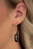 Paparazzi Fashionista Fever - Black - Hexagon Acrylic Frames - Necklace and matching Earrings