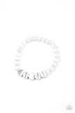 Paparazzi Heart-Melting Glow - White Heart Bracelet
