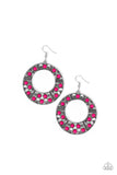 Paparazzi San Diego Samba - Pink Earrings