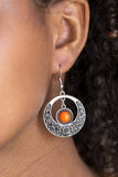 Paparazzi Wandering Waikiki Orange Earrings