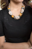 Paparazzi In Good Glazes - Peach Necklaces - The Jewelry Box Collection 