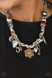 Paparazzi Charmed, I Am Sure - Brown Necklace - The Jewelry Box Collection 