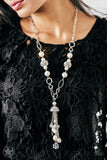 Paparazzi Designated Diva - White Necklace - The Jewelry Box Collection 