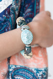 Paparazzi Glaze of Glory - Blue Bracelet - The Jewelry Box Collection 