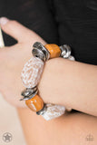 Paparazzi Glaze of Glory - Peach Necklace - The Jewelry Box Collection 