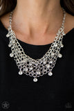 Paparazzi Fishing for Compliments - Silver Necklace - The Jewelry Box Collection 