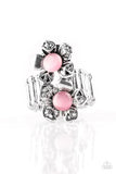 Paparazzi Magnolia Mansions - Pink Moonstone - Silver Ring
