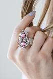 Paparazzi Magnolia Mansions - Pink Moonstone - Silver Ring