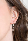 Paparazzi Razzle Dazzle - Silver Rhinestone Necklace and matching Earrings