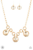 Paparazzi Hypnotized - Gold Blockbuster Necklace