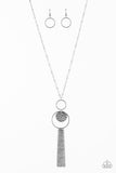 Paparazzi Faith Makes All Things Possible - Silver - Necklace and matching Earrings - The Jewelry Box Collection 