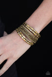 Paparazzi Less Bitter, More Glitter!  - Brass wrap bracelet