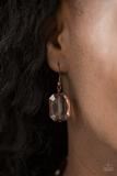 Paparazzi Ice Bank - Copper Acrylic - Necklace and matching Earrings