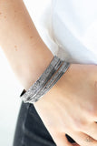 Paparazzi Full Circle - Black Bangles Bracelet