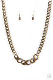 Paparazzi Infinite Impact - Brass Necklace