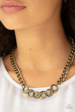Paparazzi Infinite Impact - Brass Necklace