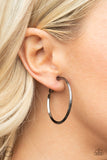 Paparazzi City Classic - Black Hoop Clip on Earrings