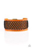 Paparazzi Cross The Line - Brown Bracelet - The Jewelry Box Collection 