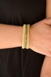 Paparazzi Mega Glam - Yellow Wrap Bracelet