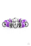 Paparazzi Seize the season - Purple - Stretch Braclet
