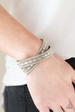 Paparazzi Shimmer and Sass - Brown Wrap Bracelet - The Jewelry Box Collection 