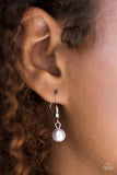 Paparazzi Elegant Ensemble Pearl Silver Chain Necklace & Earrings
