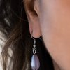 Paparazzi Diva Attitude - BlackTeardrop Necklace and matching Earrings