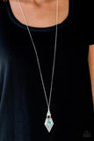 Paparazzi Just A Mirage - Blue Necklace and Matching Earrings - The Jewelry Box Collection 