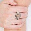 Paparazzi Cactus Creek - Brown Stone - Silver Ring - The Jewelry Box Collection 