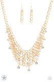 Paparazzi Fishing for Compliments - Gold Necklace - The Jewelry Box Collection 