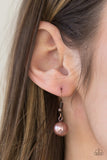 Paparazzi Imperial Idol - Copper Brown Necklace and matching Earrings