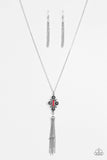 Paparazzi Sedona Skies - Red Necklace - The Jewelry Box Collection 